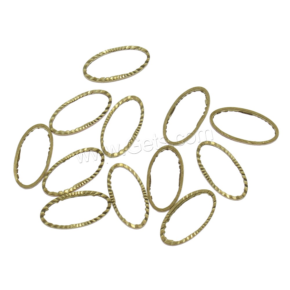 Brass Linking Ring, Leaf, different size for choice, original color, nickel, lead & cadmium free, 1000PCs/Bag, Sold By Bag