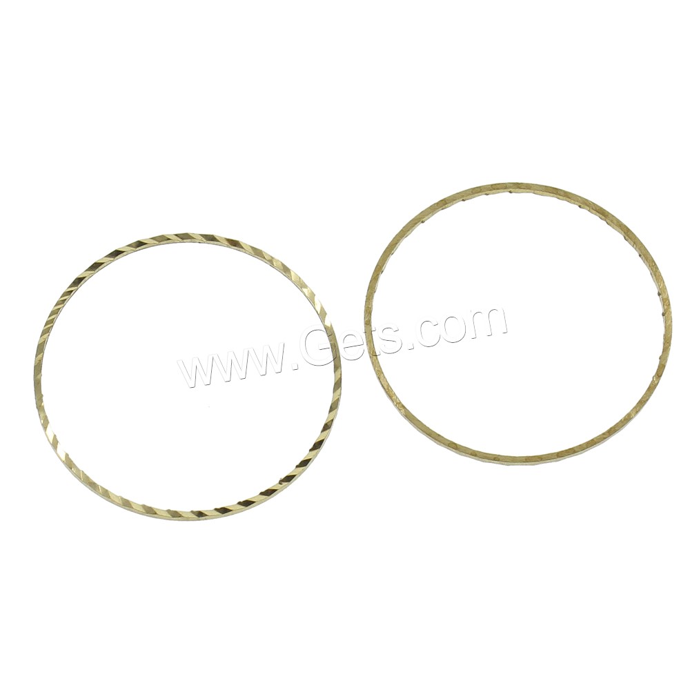 Messing Verknüpfung Ring, Kreisring, verschiedene Größen vorhanden, originale Farbe, frei von Nickel, Blei & Kadmium, 1000PCs/Tasche, verkauft von Tasche