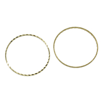 Brass Linking Ring, Donut original color, nickel, lead & cadmium free 