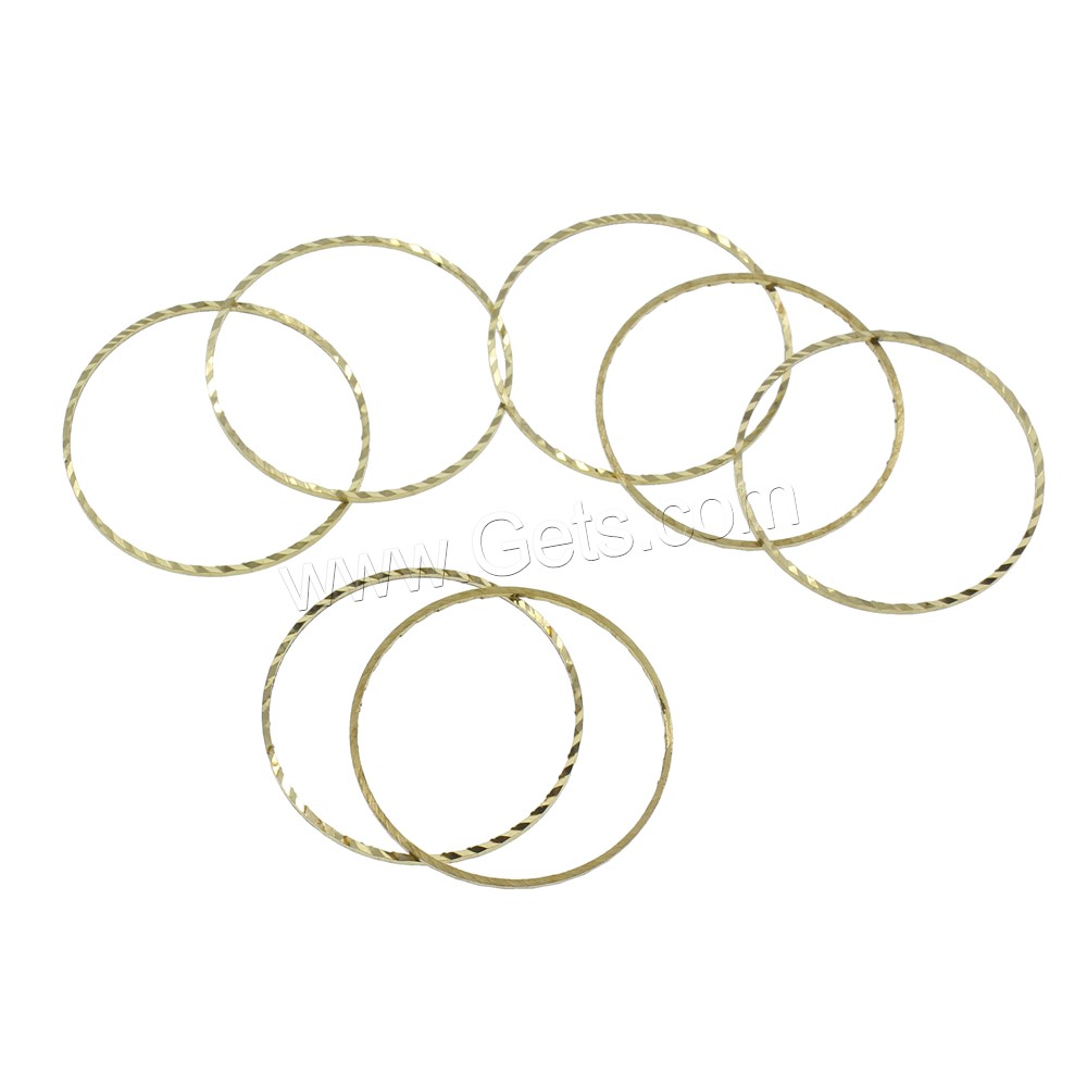 Связывания кольцо-латуни, Латунь, Кольцевая форма, разный размер для выбора, оригинальный цвет, не содержит никель, свинец, 1000ПК/сумка, продается сумка