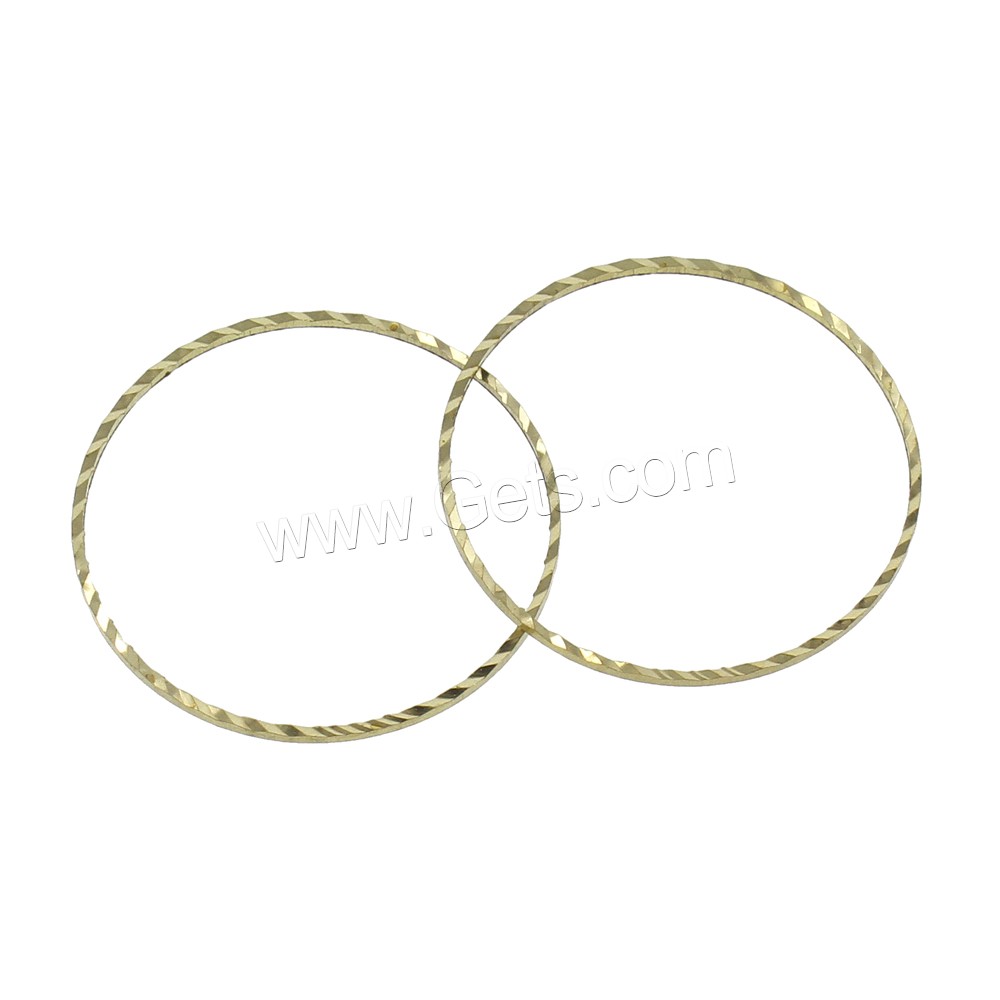 Messing Verknüpfung Ring, Kreisring, plattiert, verschiedene Größen vorhanden, keine, frei von Nickel, Blei & Kadmium, 1000PCs/Tasche, verkauft von Tasche