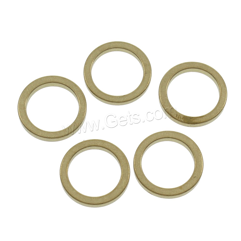 Brass Linking Ring, Donut, different size for choice, original color, nickel, lead & cadmium free, Inner Diameter:Approx 4, 34mm, 500PCs/Bag, Sold By Bag
