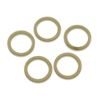 Brass Linking Ring, Donut original color, nickel, lead & cadmium free, Inner Approx 4, 34mm 