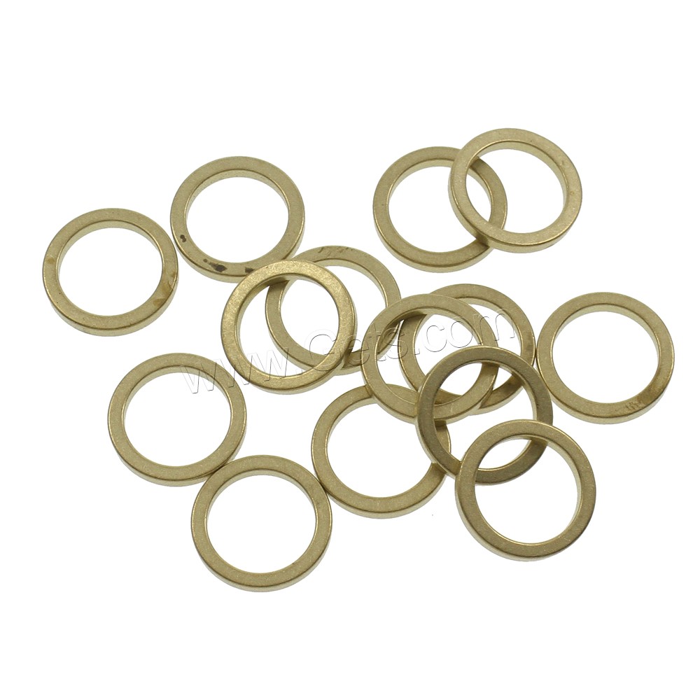 Messing Verknüpfung Ring, Kreisring, verschiedene Größen vorhanden, originale Farbe, frei von Nickel, Blei & Kadmium, Innendurchmesser:ca. 4, 34mm, 500PCs/Tasche, verkauft von Tasche