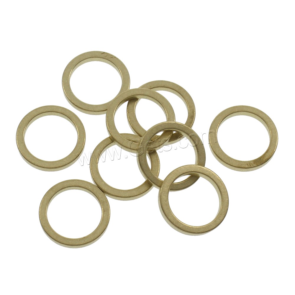 Messing Verknüpfung Ring, Kreisring, plattiert, verschiedene Größen vorhanden, keine, frei von Nickel, Blei & Kadmium, Innendurchmesser:ca. 4, 34mm, verkauft von PC