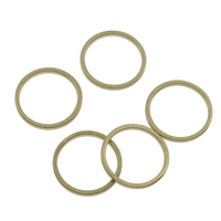 Brass Linking Ring, Donut original color, nickel, lead & cadmium free, Inner Approx 7, 42mm 