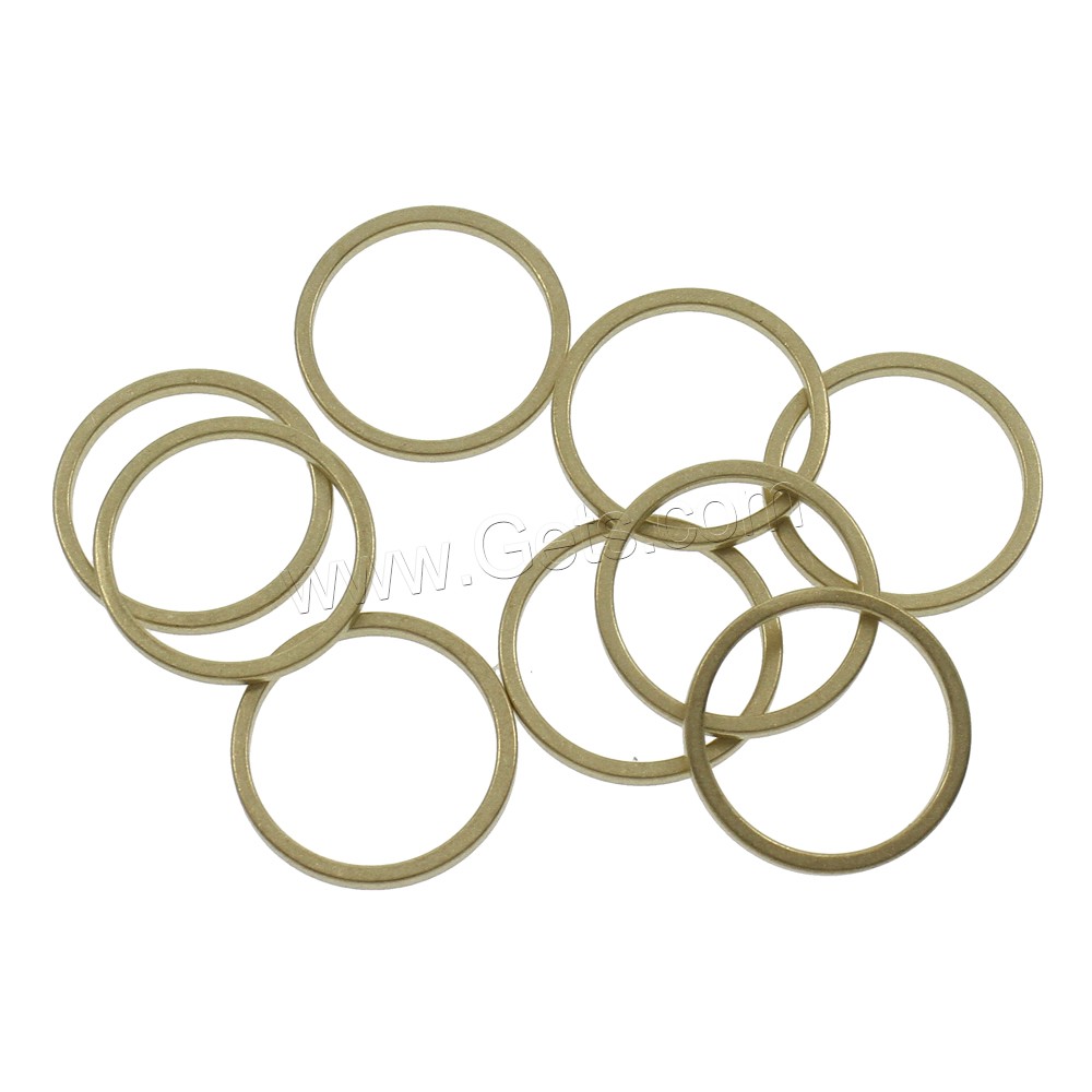 Messing Verknüpfung Ring, Kreisring, verschiedene Größen vorhanden, originale Farbe, frei von Nickel, Blei & Kadmium, Innendurchmesser:ca. 7, 42mm, 500PCs/Tasche, verkauft von Tasche