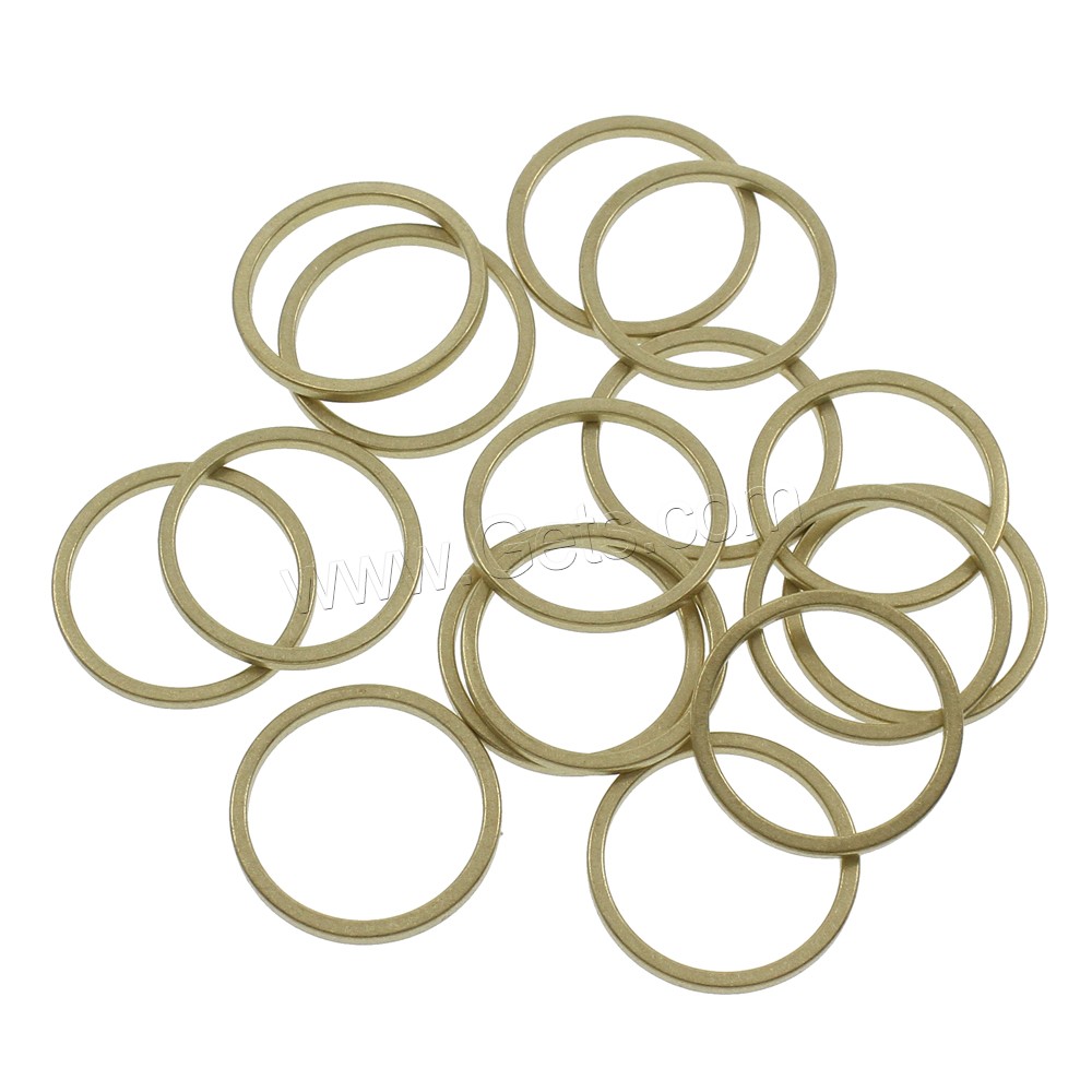 Messing Verknüpfung Ring, Kreisring, verschiedene Größen vorhanden, originale Farbe, frei von Nickel, Blei & Kadmium, Innendurchmesser:ca. 7, 42mm, 500PCs/Tasche, verkauft von Tasche