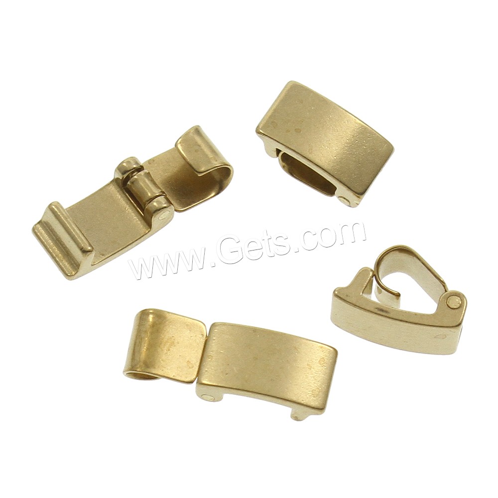 Brass Fold Over Clasp, different size for choice, original color, nickel, lead & cadmium free, 1000PCs/Bag, Sold By Bag