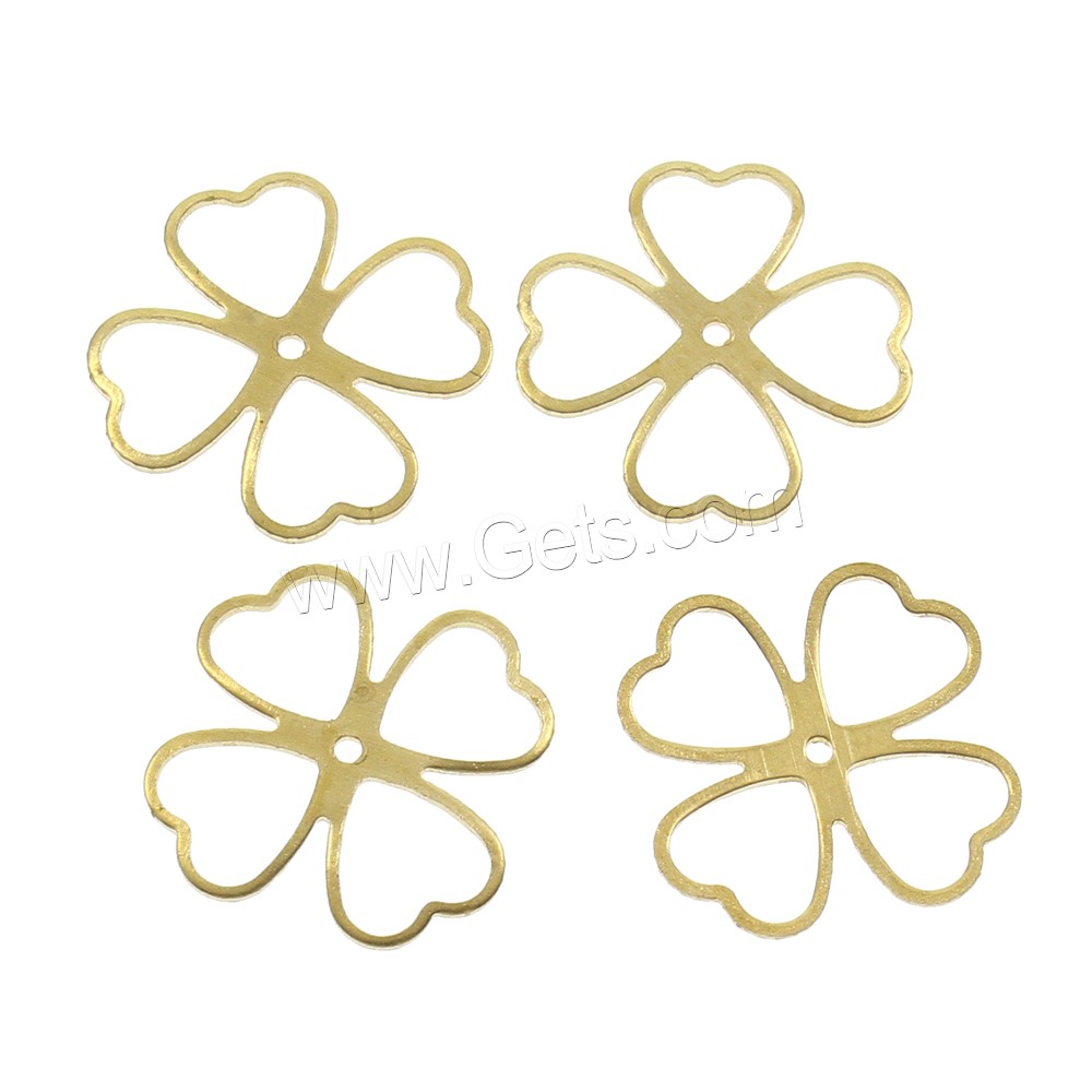 Brass Bead Cap, Flower, different size for choice, original color, nickel, lead & cadmium free, Hole:Approx 1mm, 1000PCs/Bag, Sold By Bag