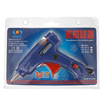 Hot Melt Glue Gun, Plastic, with Rubber & Iron, blue Approx 8mm Approx 56 Inch 