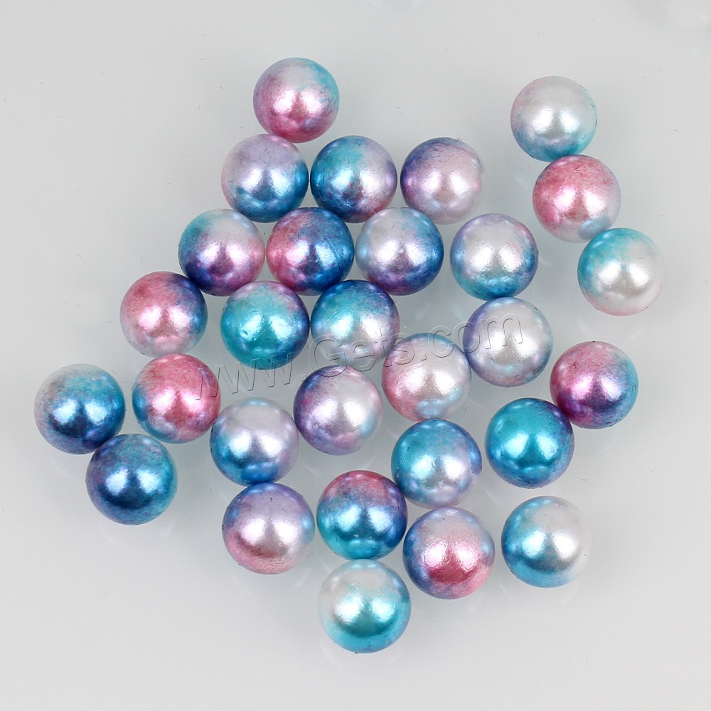 Plastique ABS perle goutte, Rond, styles différents pour le choix & aucun trou, plus de couleurs à choisir, Vendu par sac