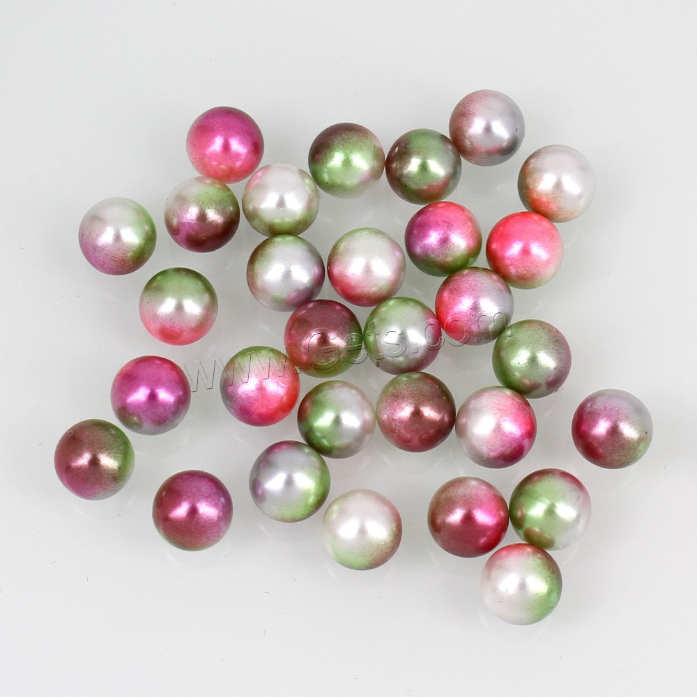 ABS Plastic Pearl Beads, Round, different styles for choice & no hole, more colors for choice, Sold By Bag