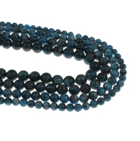 Apatit Perlen Perle, rund, verschiedene Größen vorhanden, Bohrung:ca. 1mm, Länge:ca. 15.5 ZollInch, verkauft von Strang