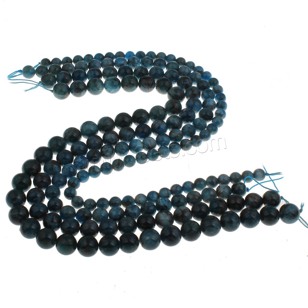 Apatite Beads, Round, different size for choice, Hole:Approx 1mm, Length:Approx 15.5 Inch, Sold By Strand