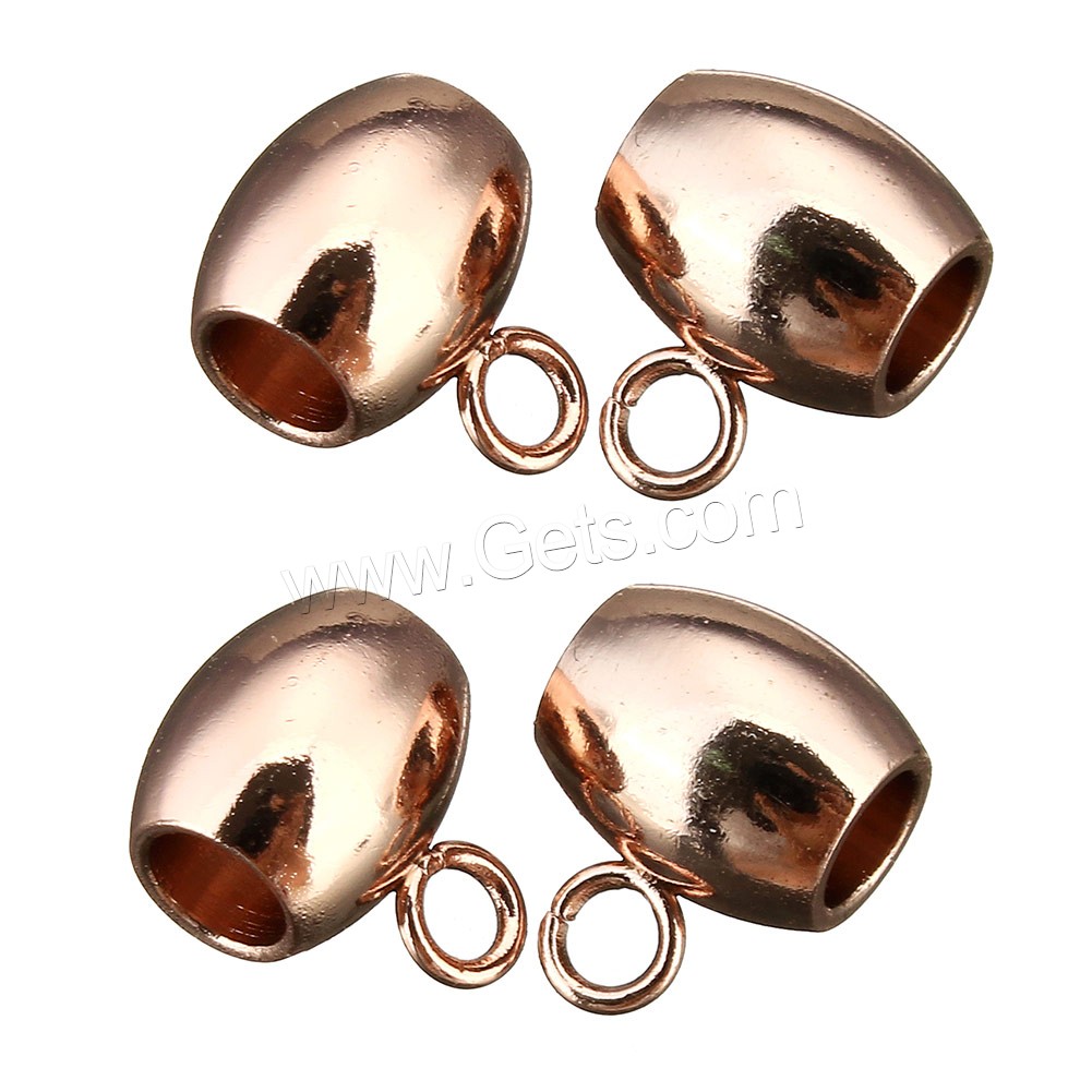 Stainless Steel Bail Bead, plated, different size for choice, more colors for choice, Hole:Approx 2mm, Sold By PC