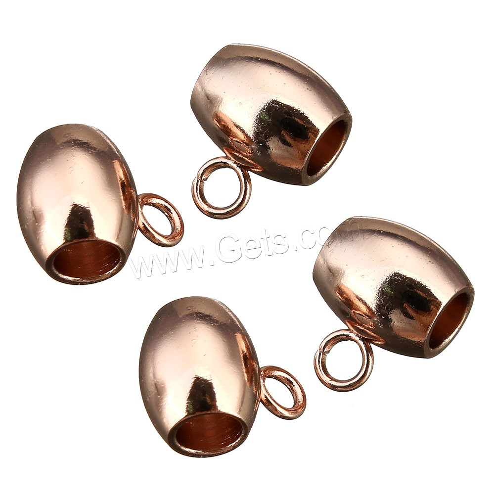 Stainless Steel Bail Bead, plated, different size for choice, more colors for choice, Hole:Approx 2mm, Sold By PC