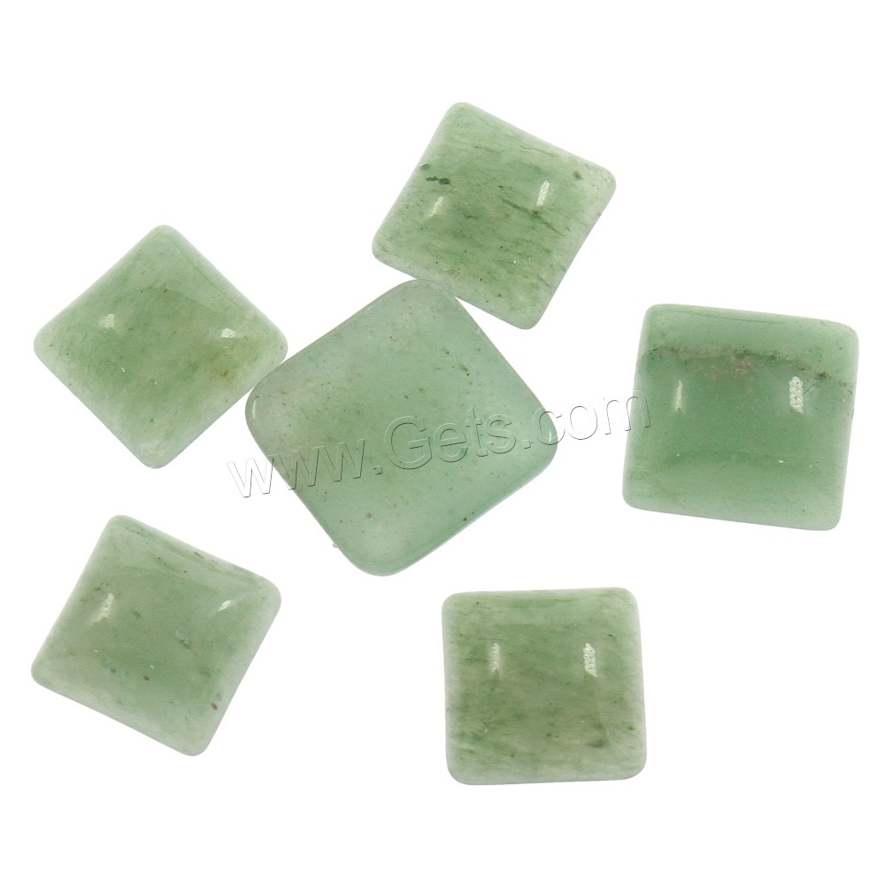 Gemstone Cabochons, Green Aventurine, Square, different size for choice, Sold By PC