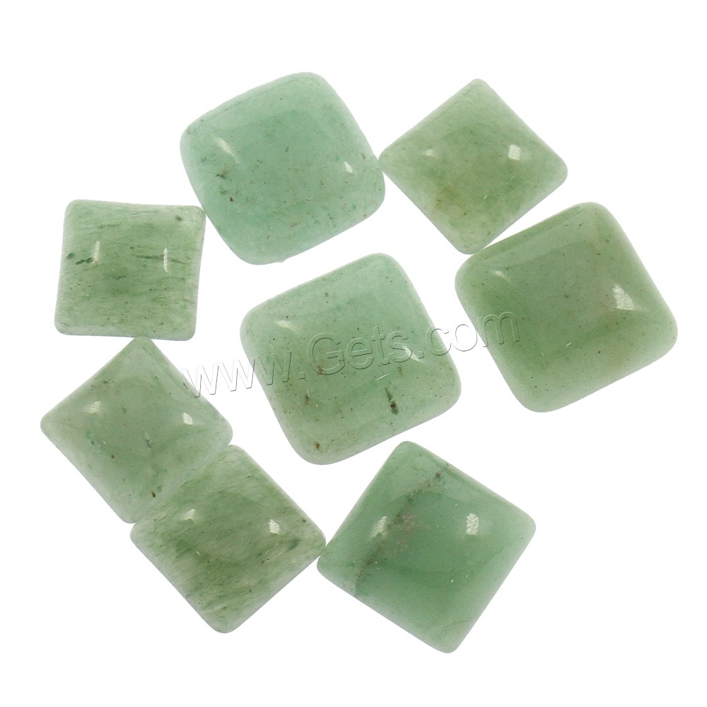Gemstone Cabochons, Green Aventurine, Square, different size for choice, Sold By PC