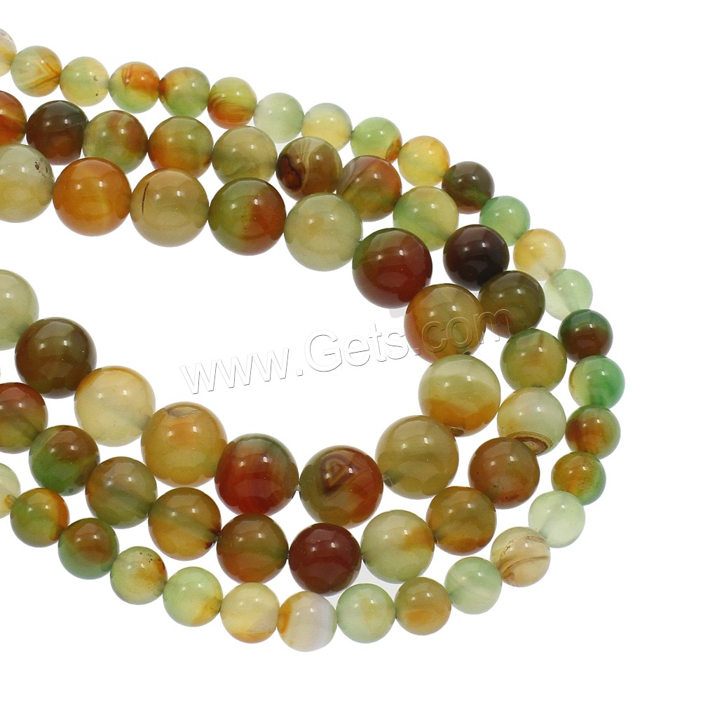 Natural Malachite Agate Beads, Round, different size for choice, Hole:Approx 1mm, Length:Approx 15.5 Inch, Sold By Strand
