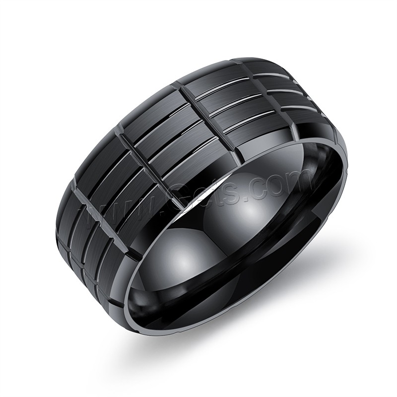 Men Stainless Steel Ring in Bulk, black ionic, different size for choice & for man, 9mm, Sold By PC