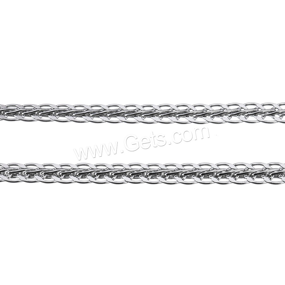 Fashion Stainless Steel Necklace Chain, different size for choice, original color, Sold By m