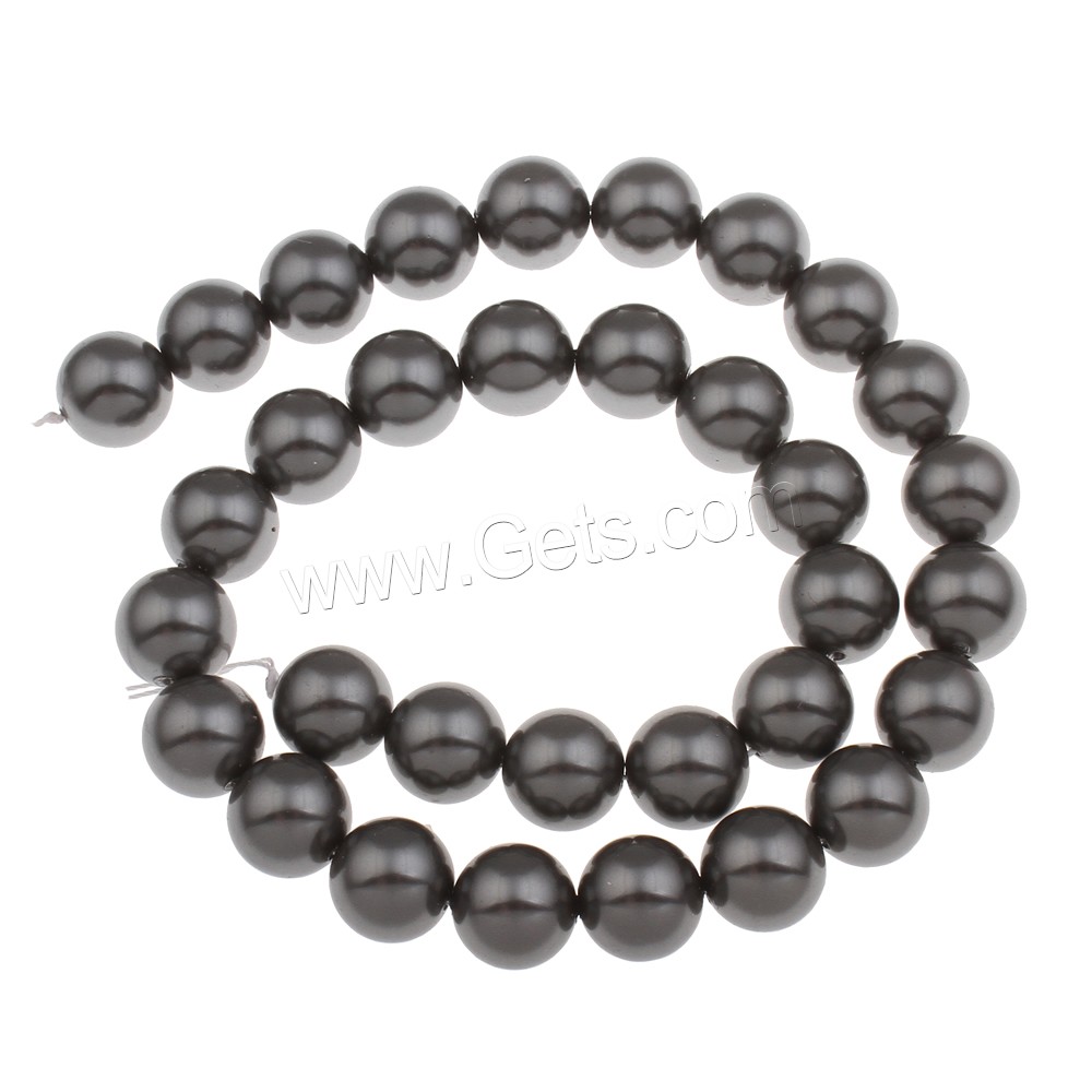 South Sea Shell Beads, Round, different size for choice, more colors for choice, Hole:Approx 1mm, Length:Approx 14.5 Inch, Sold By Strand