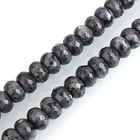 Labradorite Beads, Rondelle, natural & faceted, black Approx 0.5-2mm Approx 15 Inch 