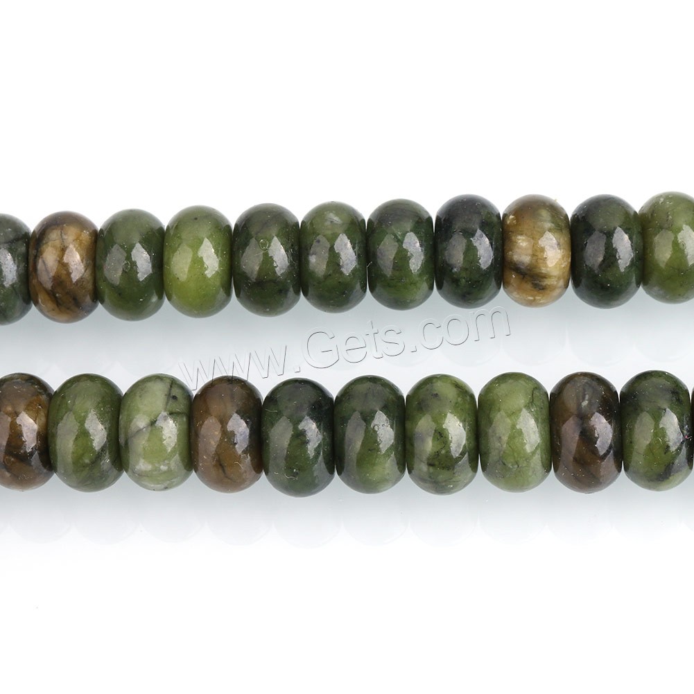 Jade Taiwan Perlen, Taiwan Jade, Rondell, natürlich, verschiedene Größen vorhanden, Bohrung:ca. 0.5-2mm, Länge:ca. 15 ZollInch, verkauft von Strang