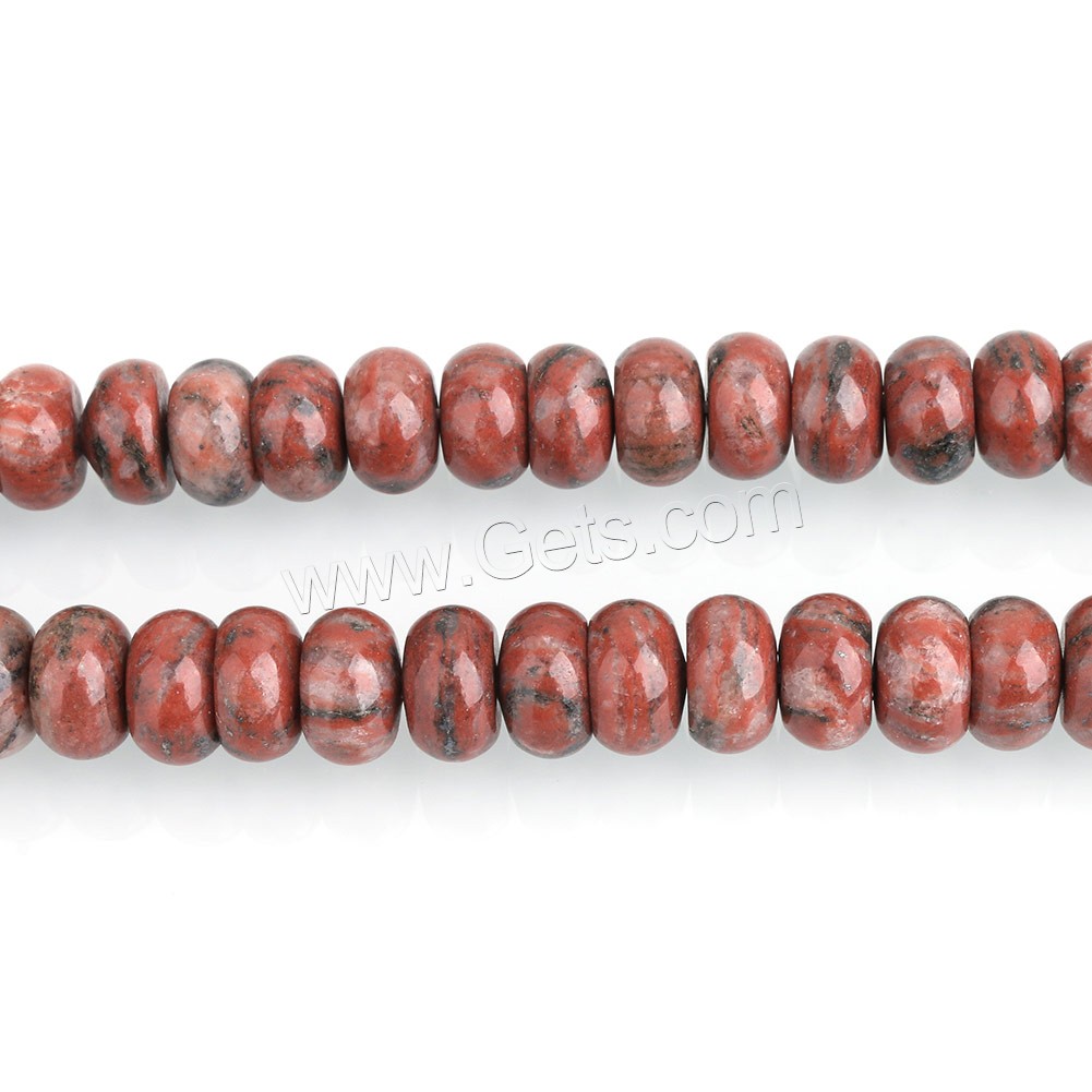 Sésame jaspe perle, Jaspe de sésame rouge, rondelle, naturel, normes différentes pour le choix, Trou:Environ 0.5-2mm, Longueur:Environ 15.5 pouce, Vendu par brin