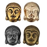 Abalorios Budistas, aleación de zinc, Buda, chapado, La joyería budista, más colores para la opción, 9x11x8mm, agujero:aproximado 1.5mm, Vendido por UD