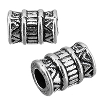 Zinc Alloy Large Hole Beads, antique silver color plated Approx 3mm 
