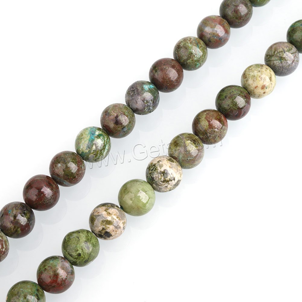 Dragon Blood Jasper Bead, Round, natural, different size for choice, Hole:Approx 0.5-2mm, Length:Approx 15 Inch, Sold By Strand