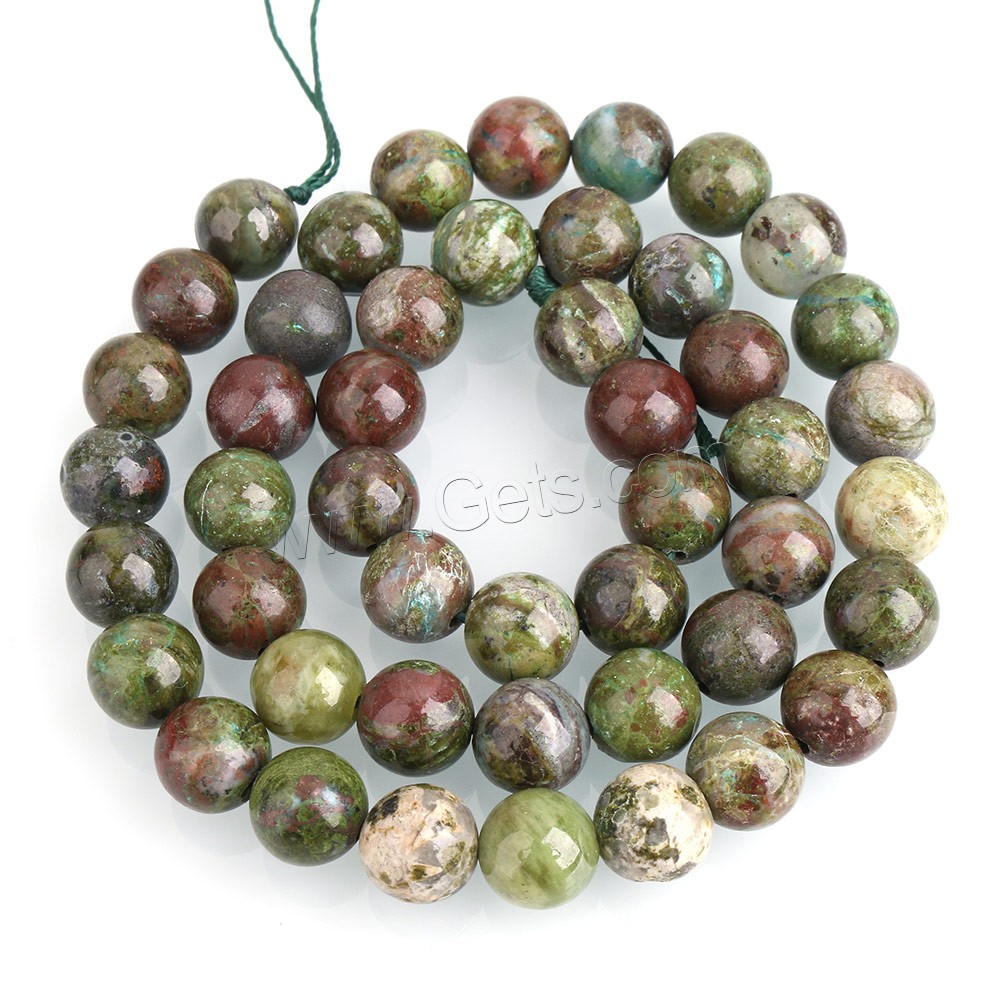 Drachenblut-Jaspis Perlen, Drachen Blutjaspis, rund, natürlich, verschiedene Größen vorhanden, Bohrung:ca. 0.5-2mm, Länge:ca. 15 ZollInch, verkauft von Strang