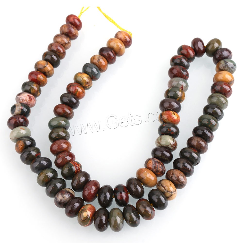 Natural Turquoise Beads, Pinus koraiensis, Rondelle, different size for choice, Hole:Approx 0.5-2mm, Length:Approx 15.5 Inch, Sold By Strand