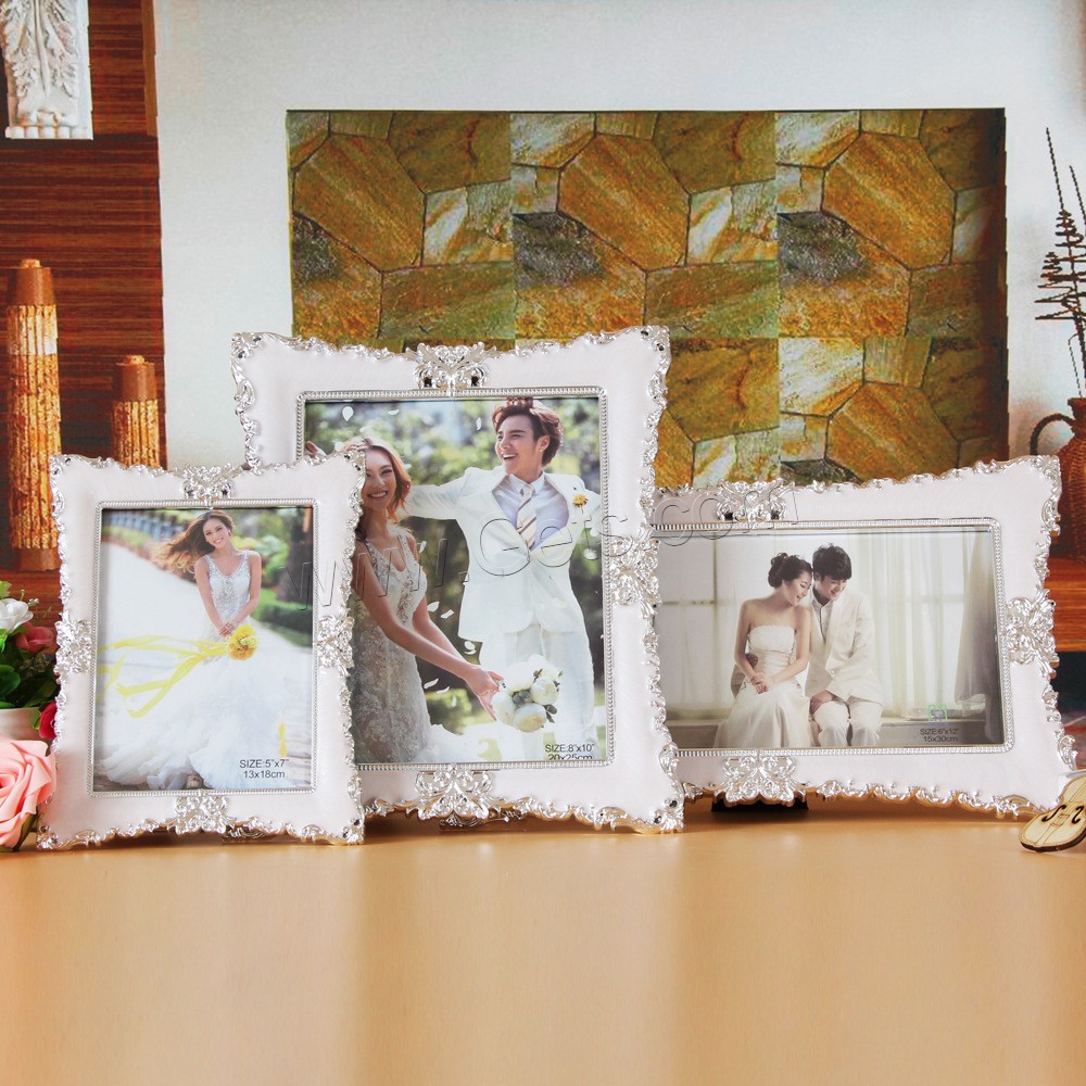 Plastic Photo Frame, ABS Plastic, Rectangle, Tabletop Frame & different size for choice, Sold By PC