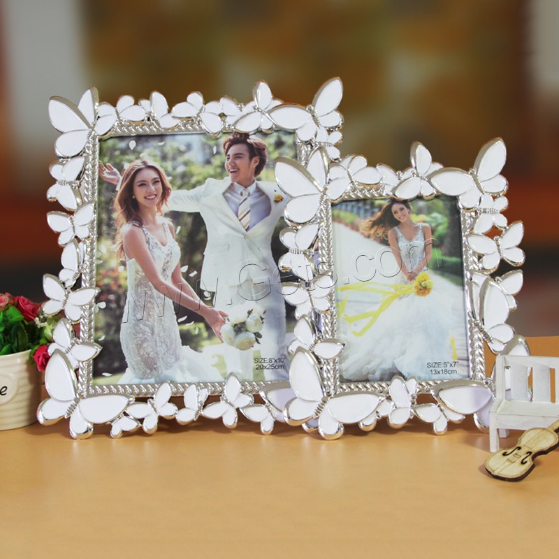 Plastic Photo Frame, ABS Plastic, with Resin, Rectangle, Tabletop Frame & different size for choice, Sold By PC