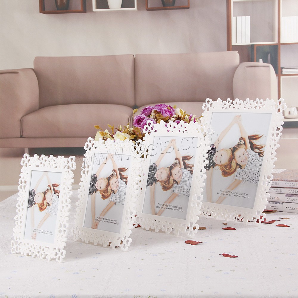 ABS Plastic Picture Frame, Rectangle, Tabletop Frame & different size for choice, Sold By PC