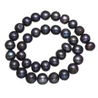 Potato Cultured Freshwater Pearl Beads, blue, 11-12mm Approx 0.8mm Approx 15 Inch 