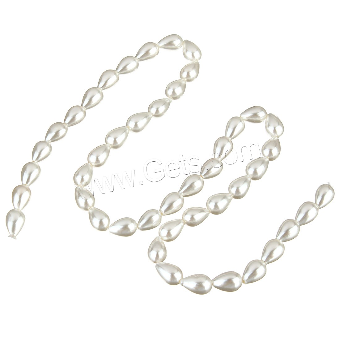 South Sea Shell Beads, Teardrop, natural, different size for choice, more colors for choice, Hole:Approx 1mm, Length:Approx 15.5 Inch, Sold By Strand