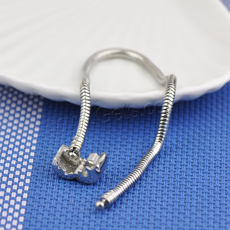 нержавеющая сталь Шнур European браслет, различной длины для выбора & змея цепи & Женский, оригинальный цвет, продается Strand