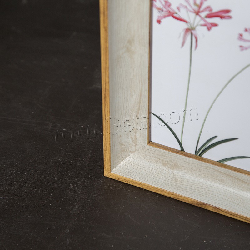 Plastic Photo Frame, Polystyrene, Rectangle, handmade, Tabletop Frame & different size for choice, Sold By PC