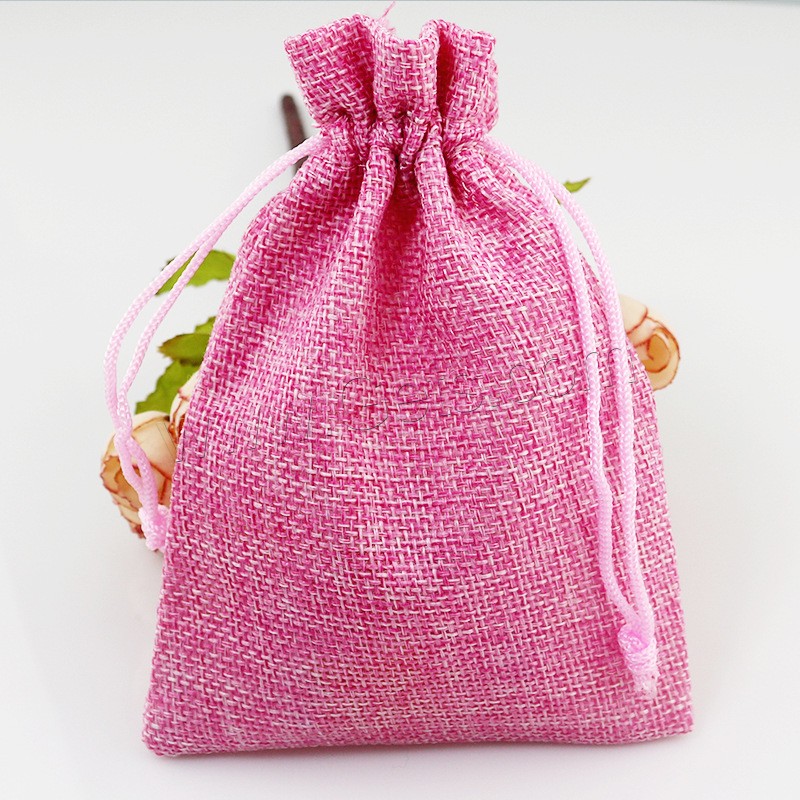 Linen Jewelry Pouches Bags, different size for choice, more colors for choice, 50PCs/Bag, Sold By Bag