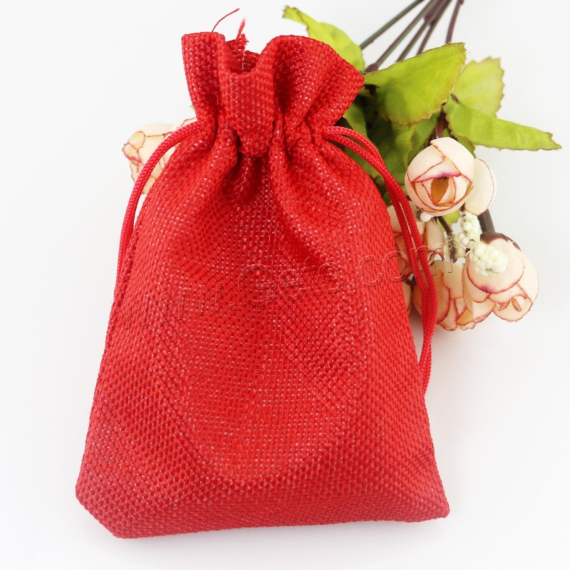 Linen Jewelry Pouches Bags, different size for choice, more colors for choice, 50PCs/Bag, Sold By Bag