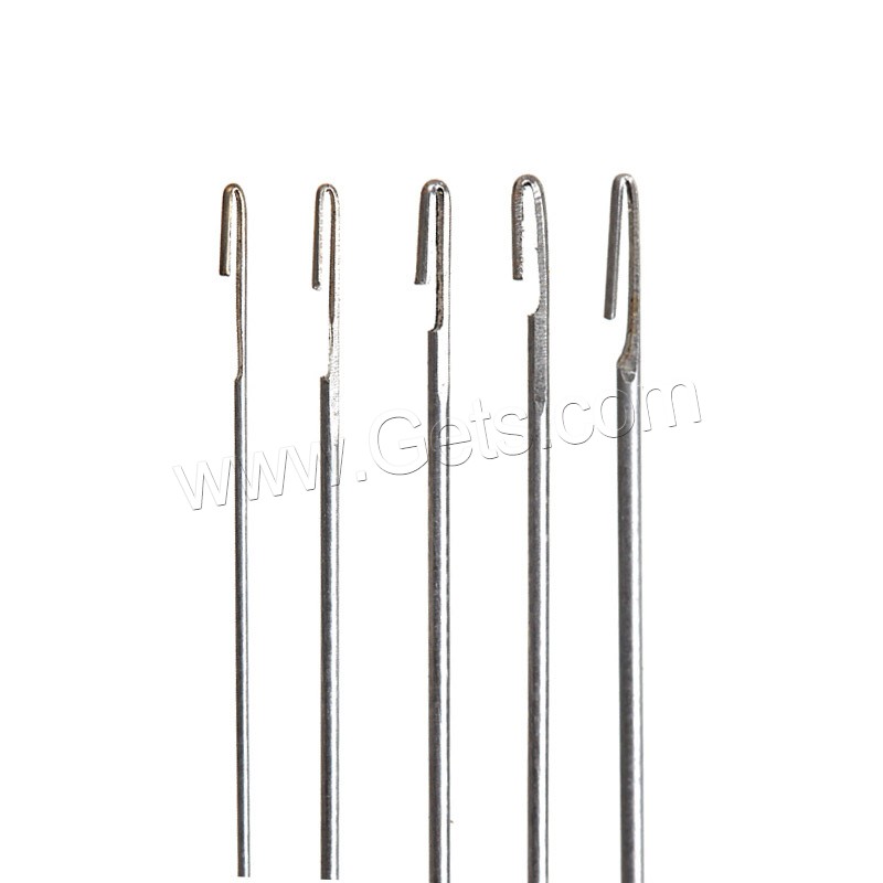 Stahl Open Eye Pin, Platinfarbe platiniert, verschiedene Größen vorhanden, 10PCs/Tasche, verkauft von Tasche