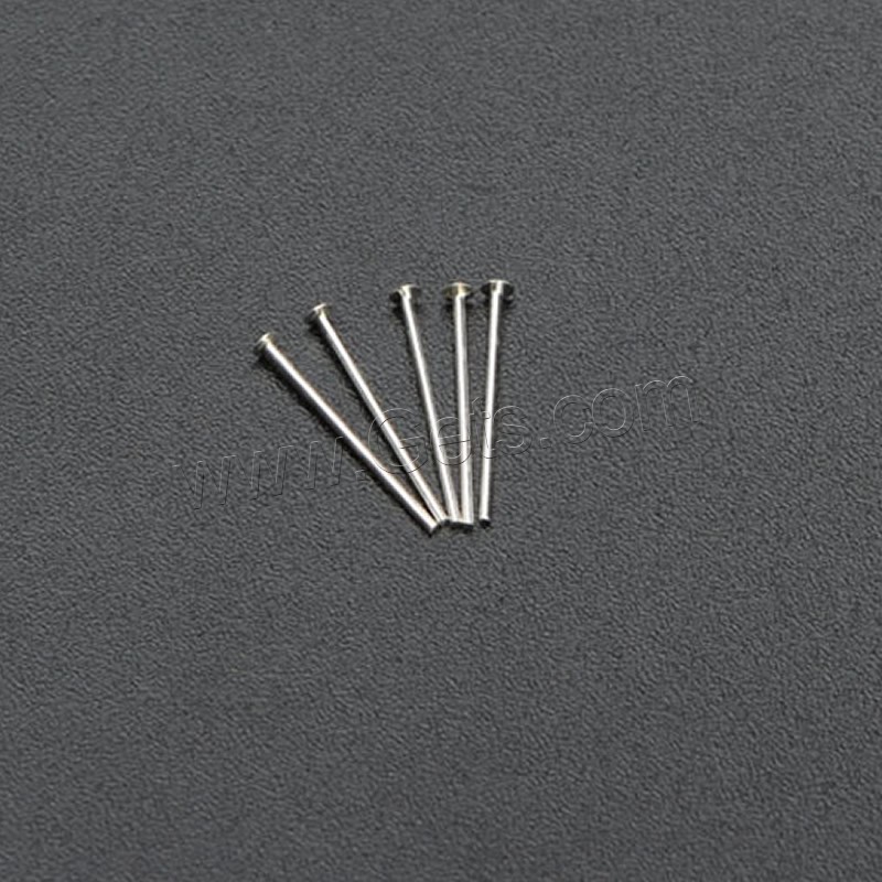 Sterling Silver Eyepins, 925 Sterling Silver, silver color plated, different size for choice, 10PCs/Bag, Sold By Bag
