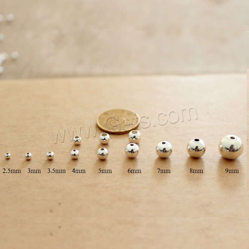 Sterling Silver Spacer Beads, 925 Sterling Silver, silver color plated, different size for choice, 10PCs/Bag, Sold By Bag