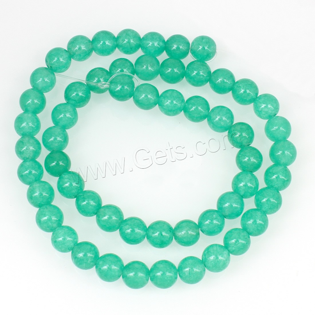 Synthetic Turquoise Beads, with Dyed Jade, Round, different size for choice, more colors for choice, Hole:Approx 1mm, 10Strands/Bag, Sold By Bag