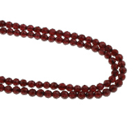 Natural Garnet Beads, Round, faceted, 4mm Approx 1mm Approx 15.5 Inch, Approx 