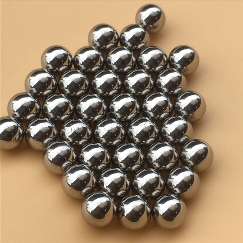 201 нержавеющая сталь Бусины, Круглая, разный размер для выбора & нет отверстия, оригинальный цвет, 10000ПК/Лот, продается Лот